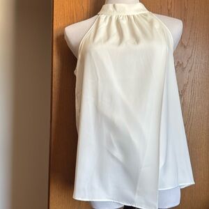 Rachel Roy Eggshell Roll Neck Halter Top Size L